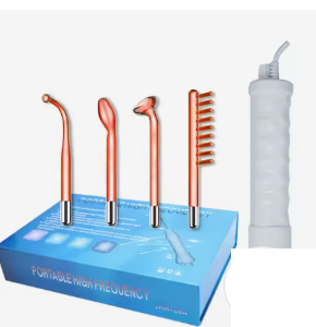 High frequency skincare wand set